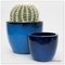 Blue Блу Кашпо керамические горшки для цветов из керамики 2